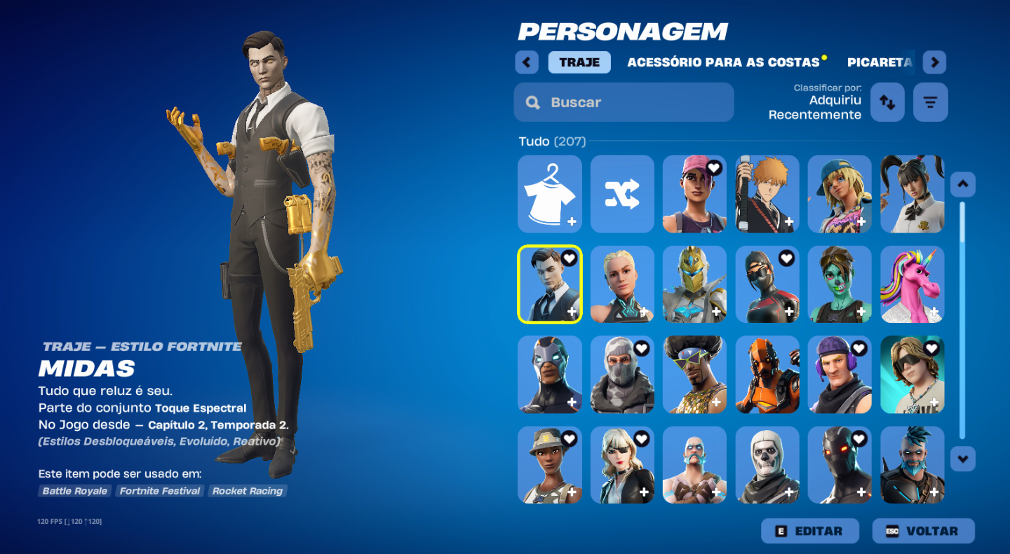 CONTA OG (ITENS DA S1, SEASON 2, STW,TWITCH PACKS) PREÇO BAIXO PRA SAIR LOG0