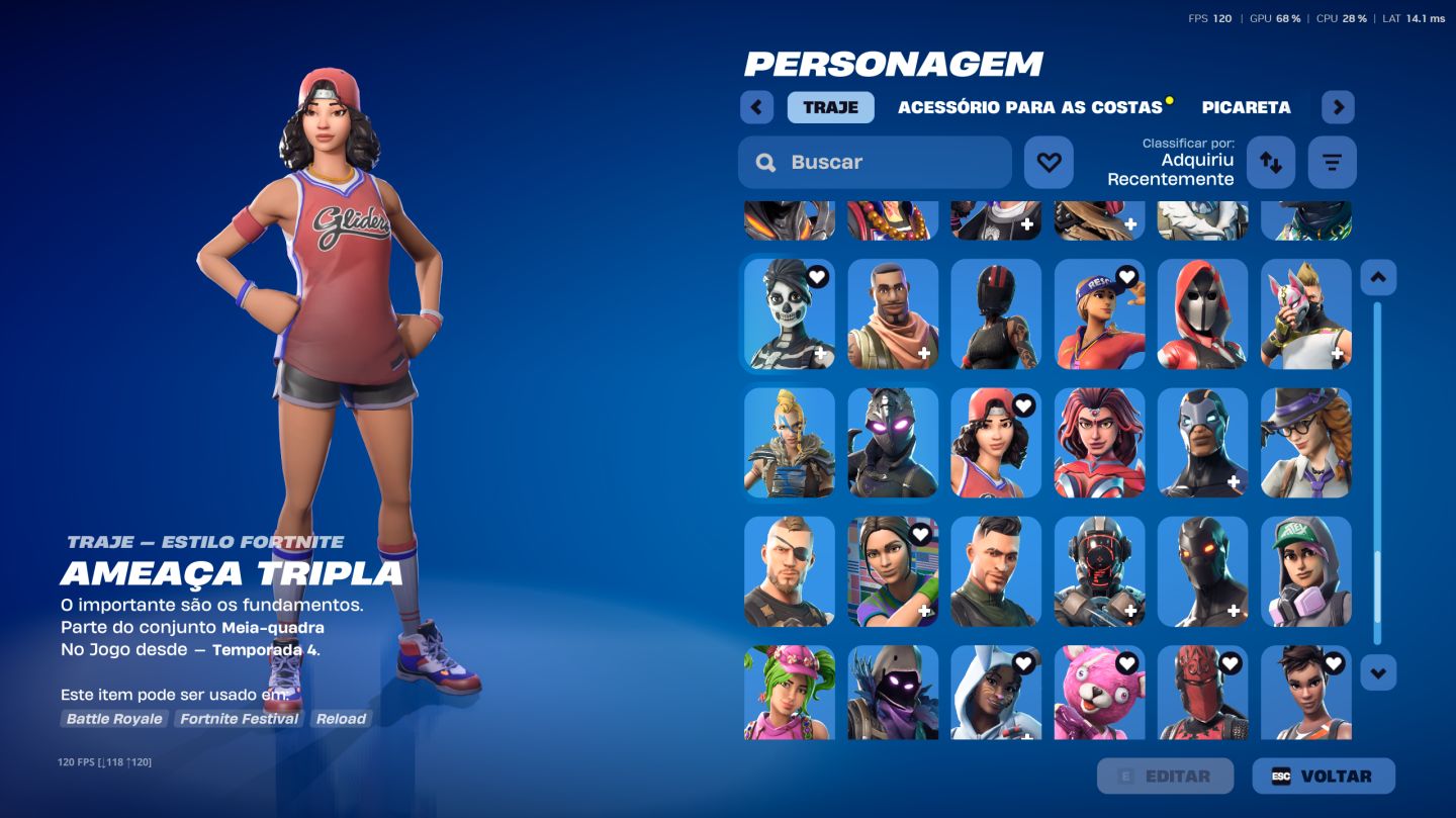 Conta Fortnite Antiga 2017 completa e tryhard.