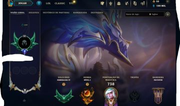 Oportunidade de conta do LoL