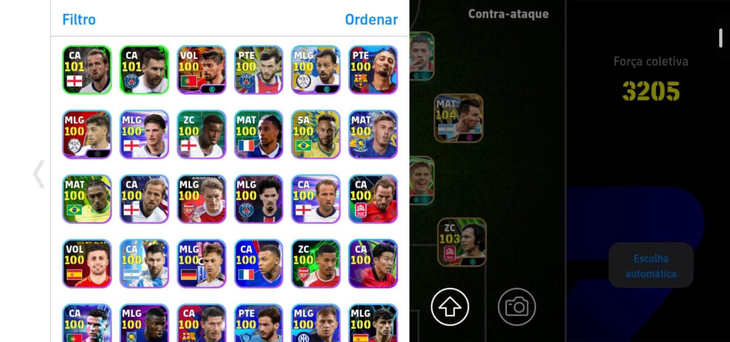 Conta EFOOTBALL com muitos itens Full acesso,vários jogadores junto com messi