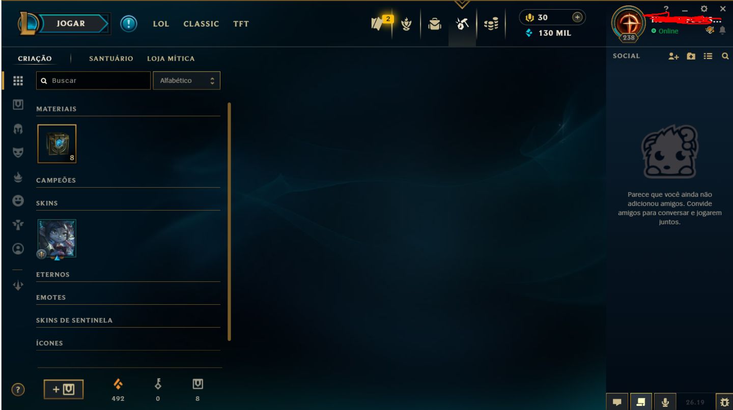 CONTA DIAMANTE // DIVERSAS SKINS // LEVEL 239 (MAIN ACCOUNT)