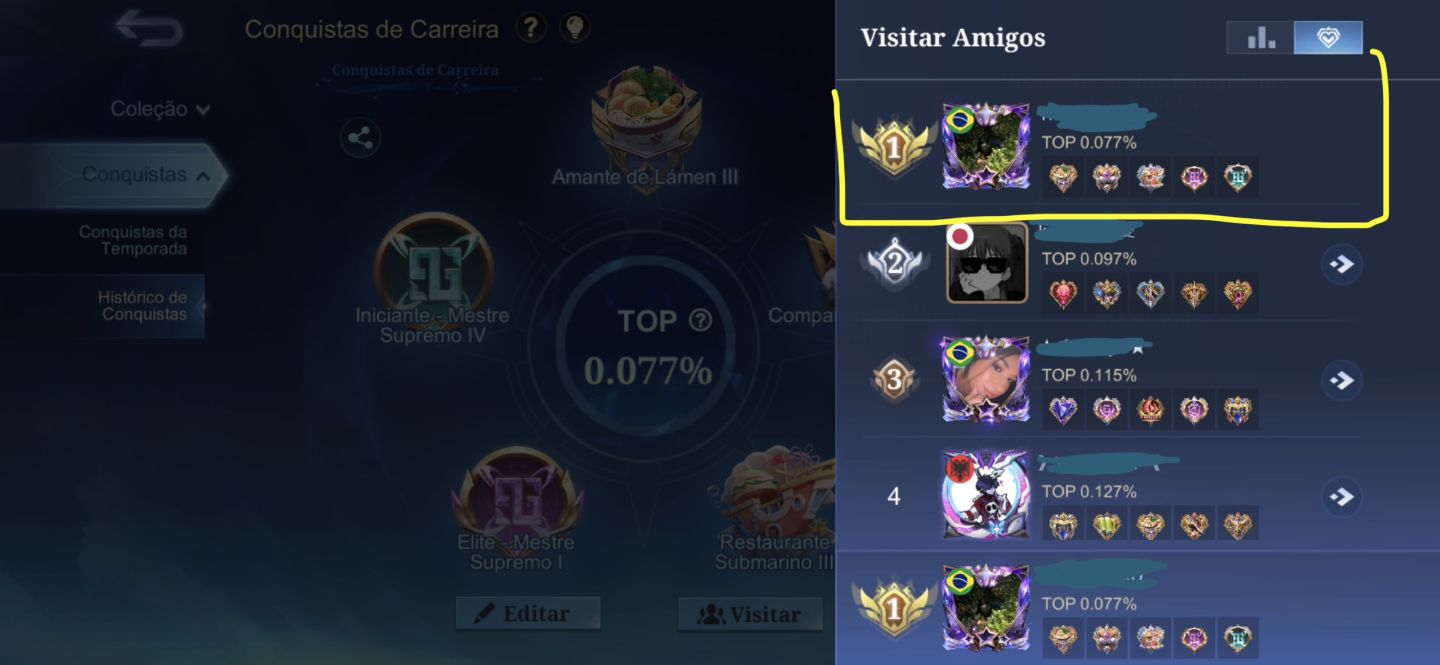 Conta Mobile Legends Alto Investimento passe e star ativos Skins Premium