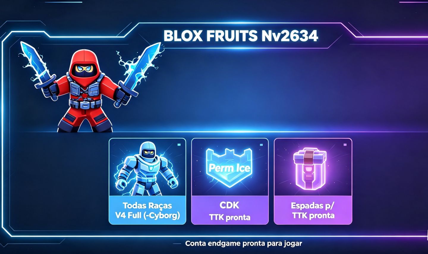 BLOX FRUITS LV 2634 V4 FULL + PERM ICE + CDK TTK + PS99 2 HUGE 90M + MM2 GODLY