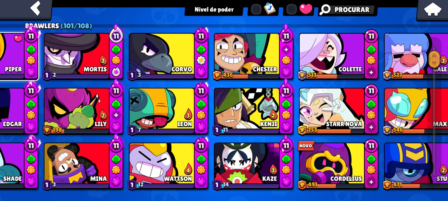 CONTA DE BRAWL STARS 38.300+ TROFÉUS 101 BRAWLERS SKINS EXCLUSIVAS