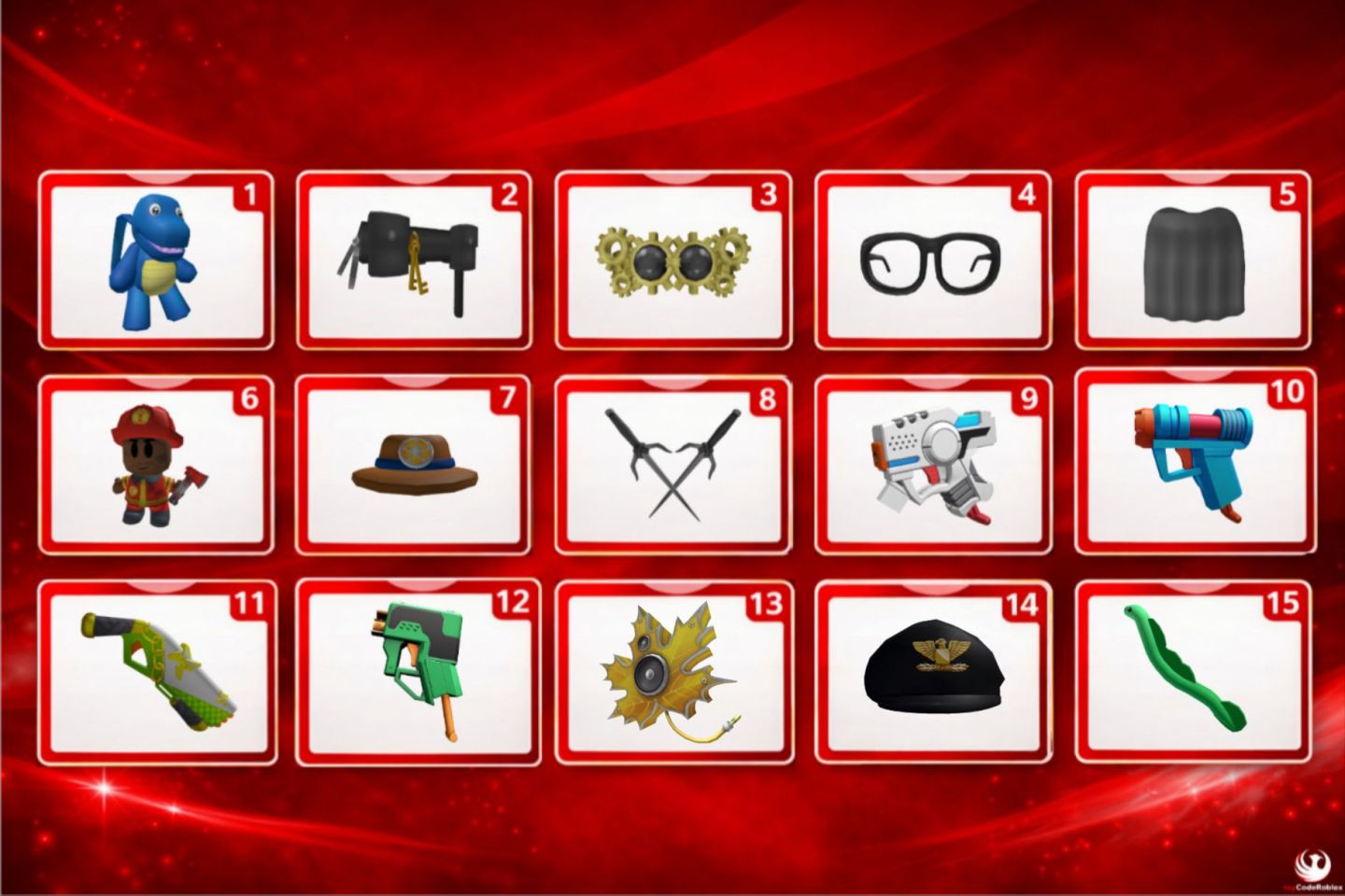 Toy Codes Roblox - Raros - itens exclusivos - DevSeries - Nerf
