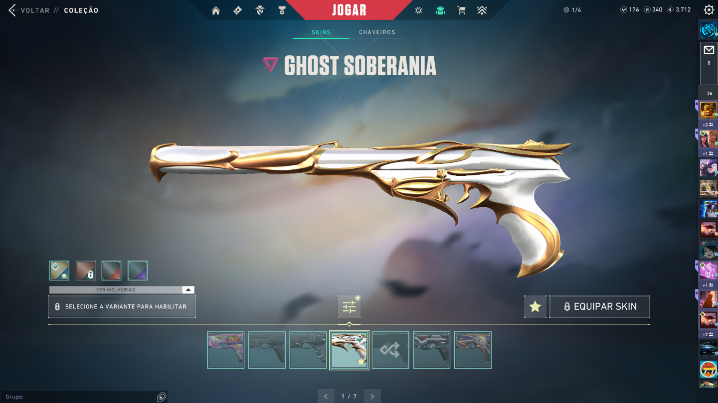 CONTA OURO/PLATINA VALORANT PRA RAPIDO! Com Muitas Skins (Champions 2025)