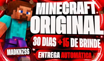 MINECRAFT ORIGINAL JAVA E BEDROCK - 30 DIAS (ENTREGA AUTOMÁTICA)