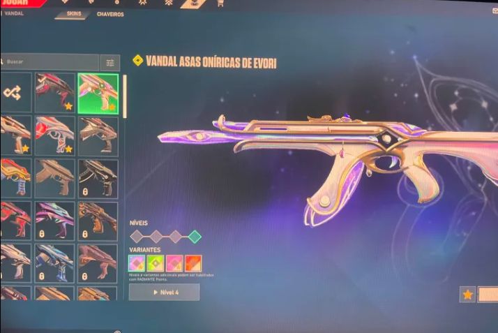 CONTA VALORANT MUITAS SKINS