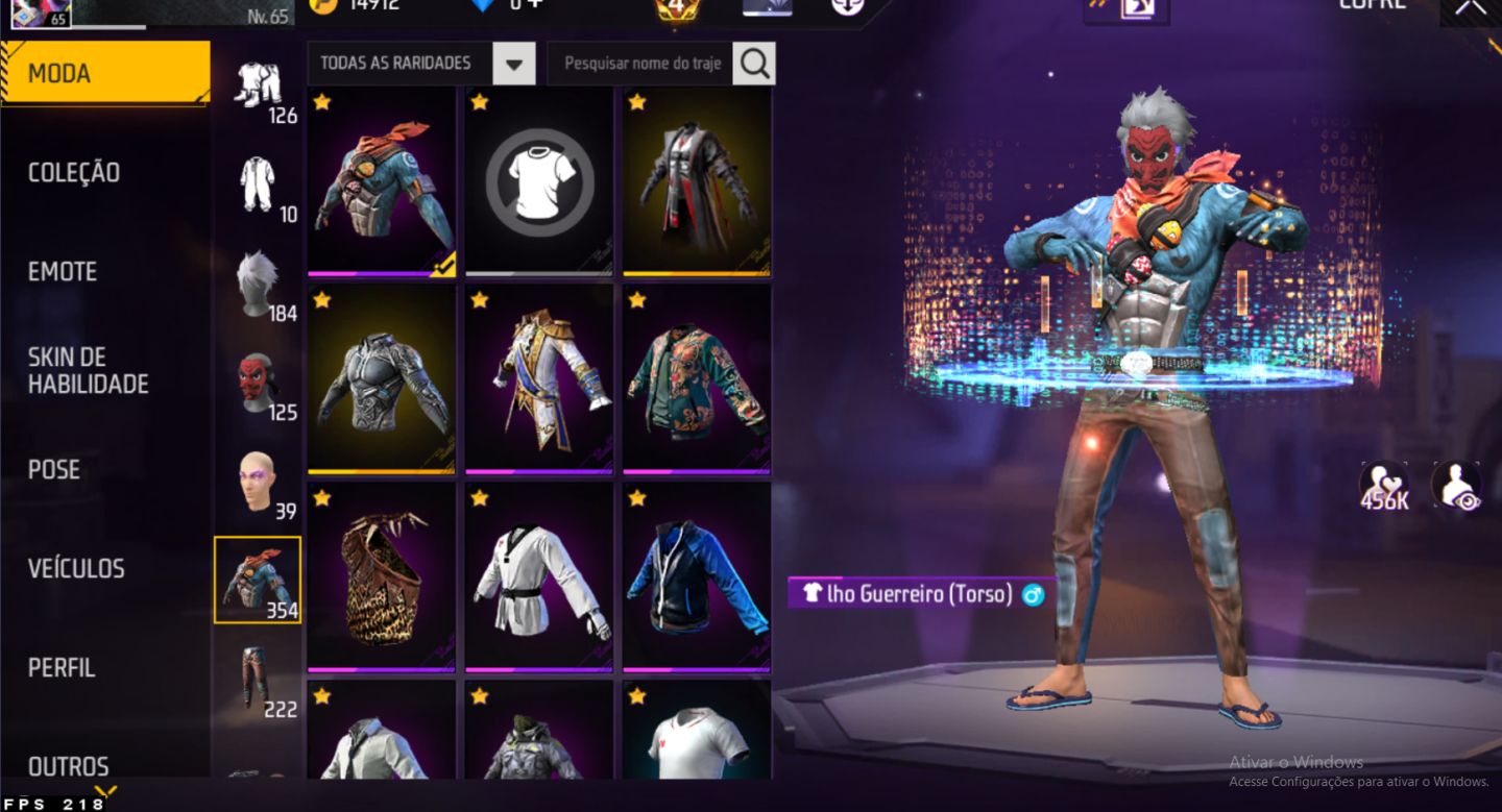 Conta free fire dois punhos full acess