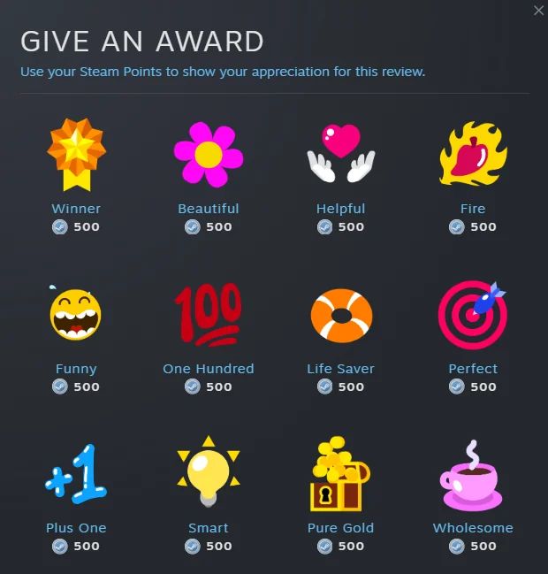 120x STEAM AWARDS