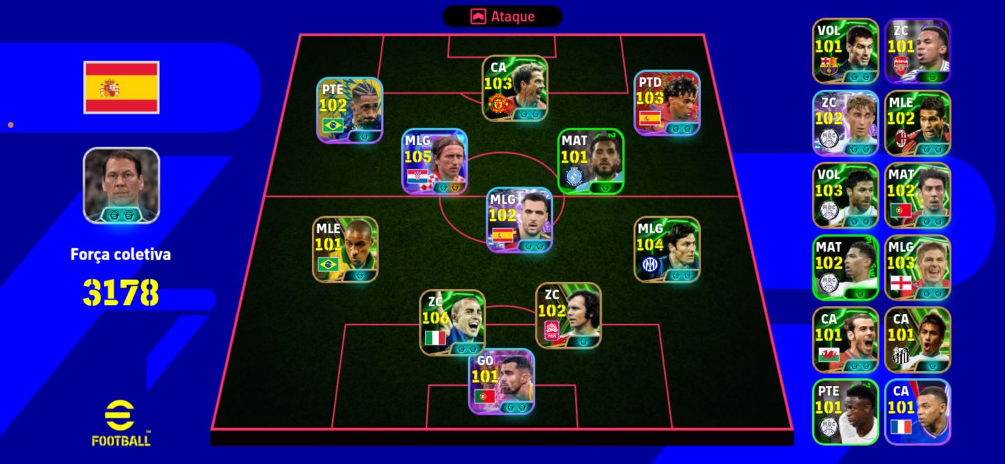 Conta de efootball elenco full épico