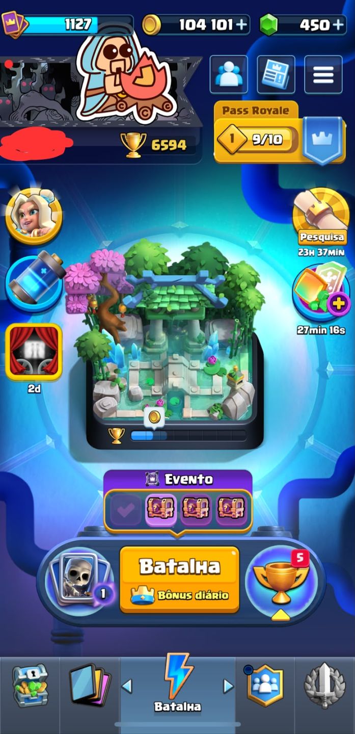 Conta Clash Royale | Rei 12 | 6.594 Troféus | Muitas Lendárias | 118/123 Cartas