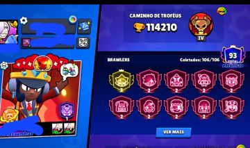 CONTA BRAWL 110K | 43 BRAWLERS 2K (PRESTÍGIO 2) | EMAIL PROPRIO