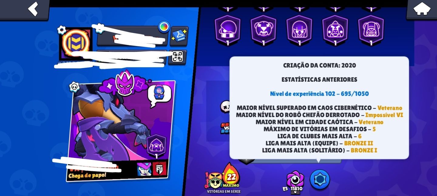 Contas Brawl Stars Full Acesso (37K DE TROFÉUS) SKINS RARAS