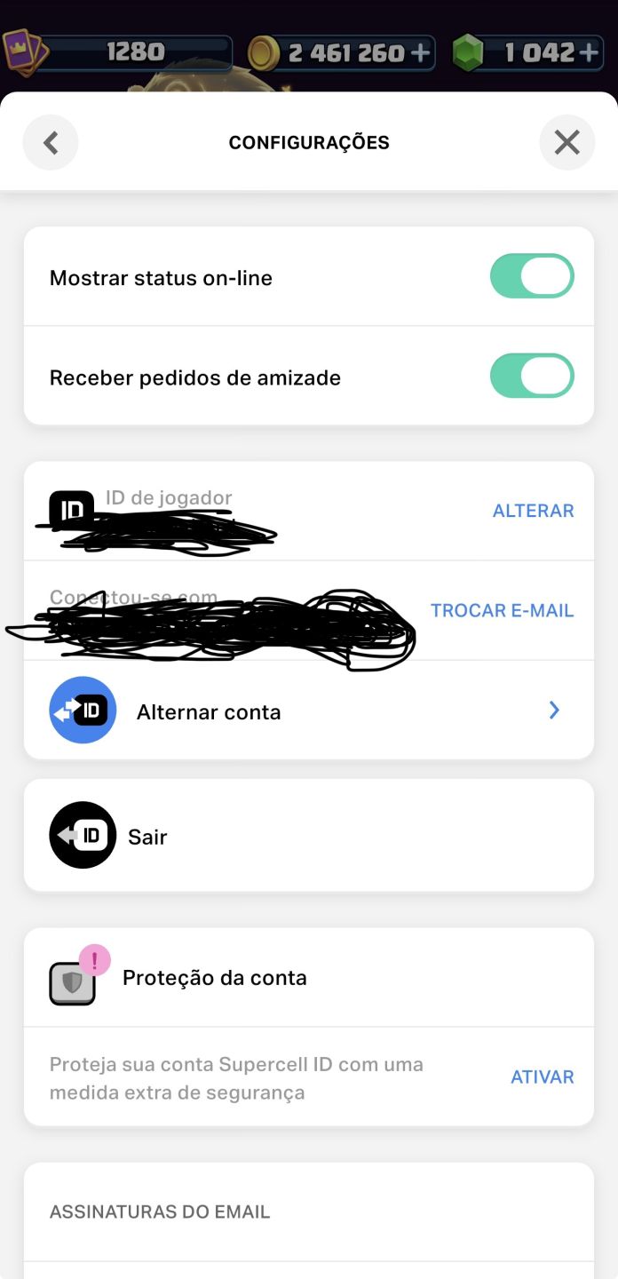 Conta Clash Royale 10k troféus