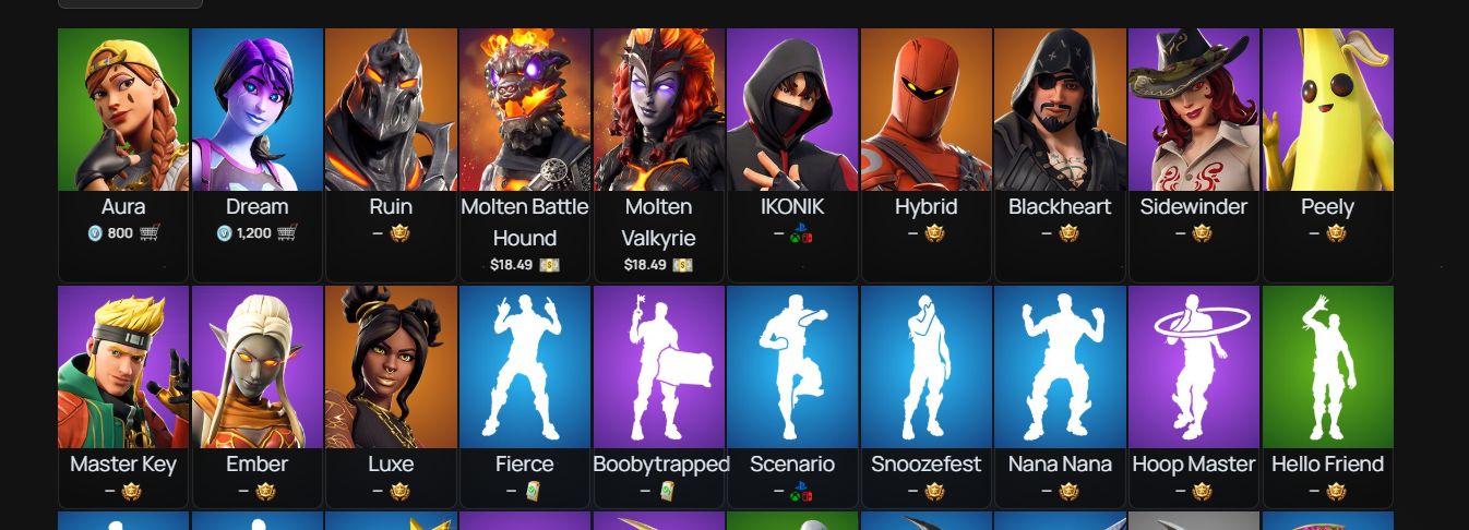 CONTA FORTNITE (+180 SKINS, SKINS OLD CAPITULO 1, IKONIK E MAIS)