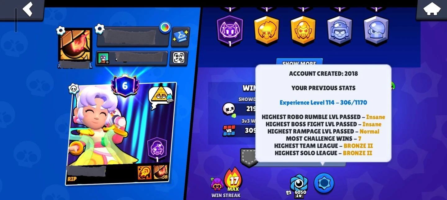 Conta Brawl Stars RARA com diversas skins e gemas na conta