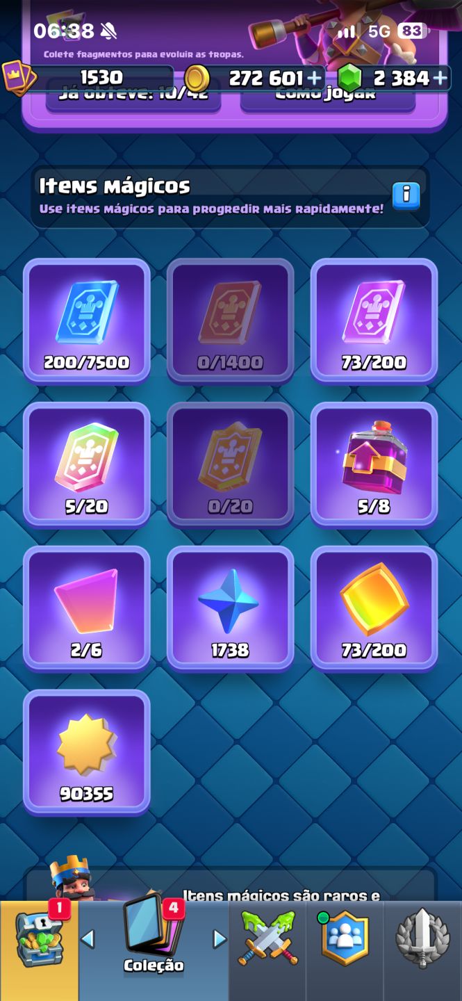 Conta Clash Royale