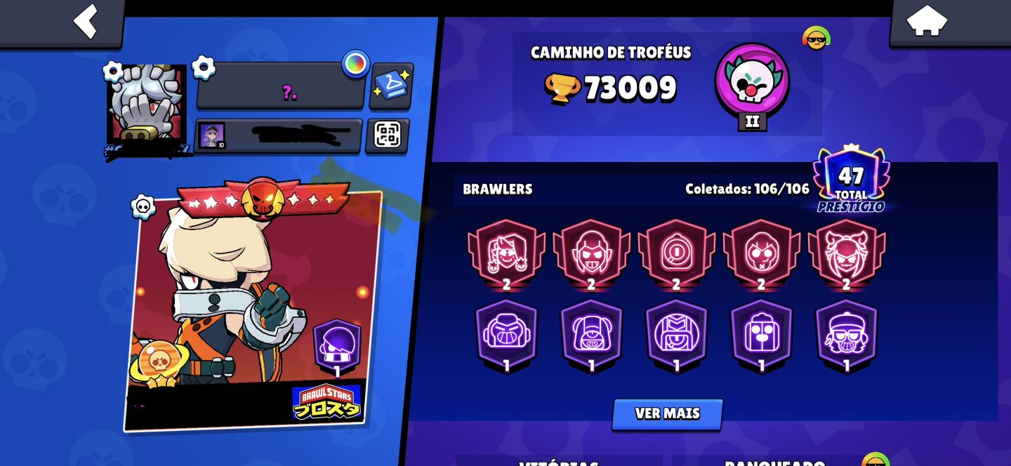 Conta Brawl Stars Fama alien semi full