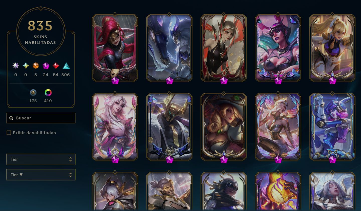 Conta De League Of Legends | 835 Skins | Lv.767 | Prata | Sem Telefone Vinculado