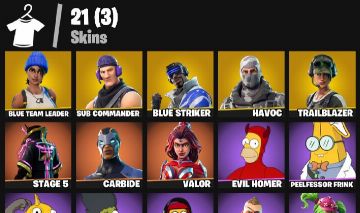 CONTA ANTIGA COM ATEMPORAL, BLUE TEAM LEADER, TWITCH PRIME E PASSE DOS SIMPSONS