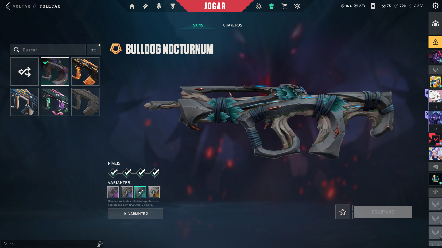 Conta valorant unico dono, ascendente, varias skins