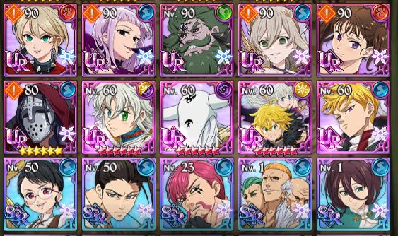 PROMOÇÃO SEVEN DEADLY SINS GRAND CROSS CONTA INICIANTE REROLL COM TRISTAN UR4/6