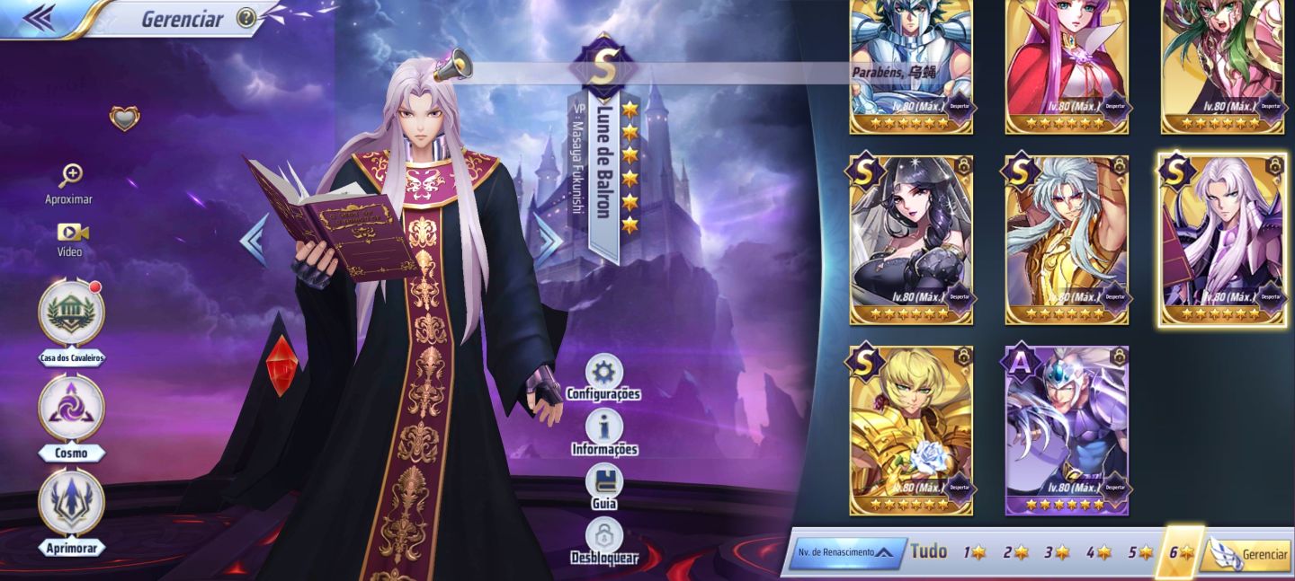 Conta forte A145- Mixer 3 LV 96 Saint Seiya wakening