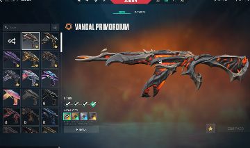 CONTA VALORANT COM VANDAL PRIMORDIUM, PRELUDIO DO CAOS, FACA XENOHUNTER E +