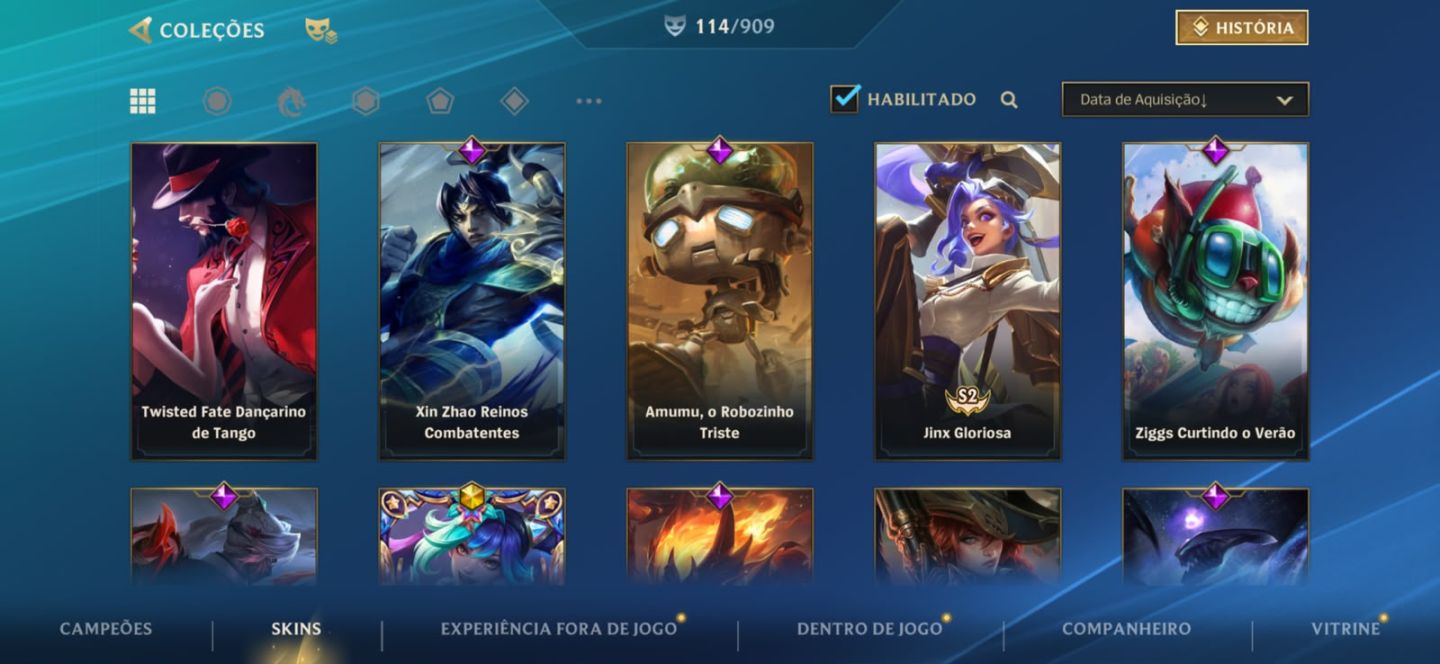 Conta Wild Rift - 115 skins - Diamante - todos os campeões