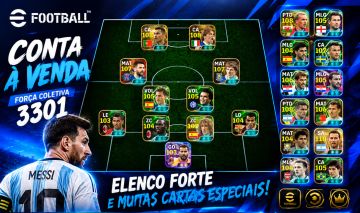 CONTA EFOOTBALL MOBILE FORÇA COLETIVA 3301