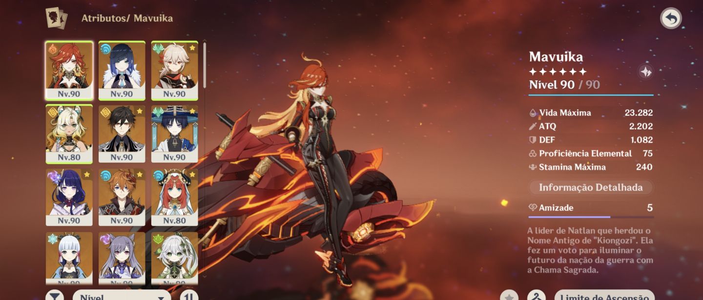 CONTA GENSHIN AR60 QUASE END GAME COM VARIOS PERSONAGENS METAS E ARMAS T5
