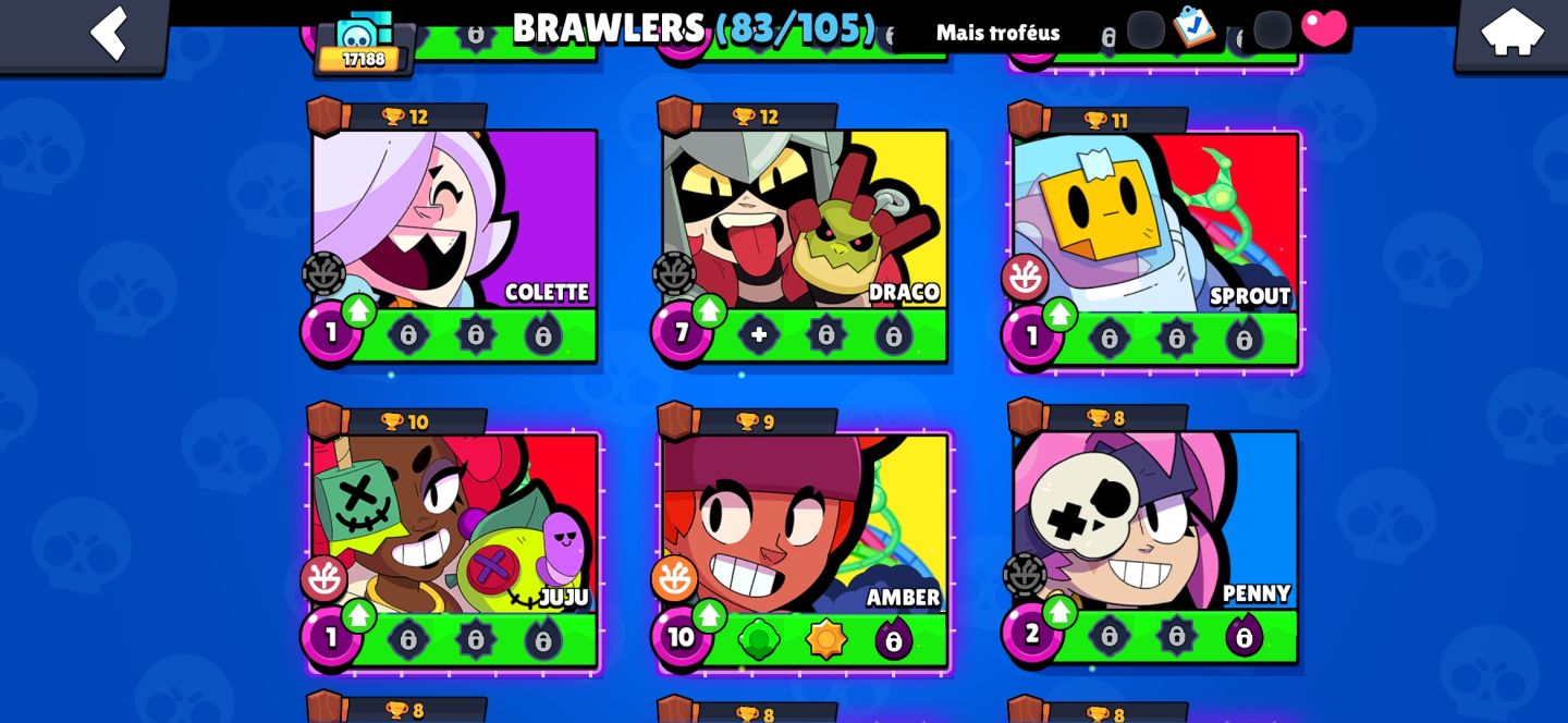CONTA BRAWL STARS NO PREÇINHO ! (Tem muitas skins , moedas , prestígios e mais!)