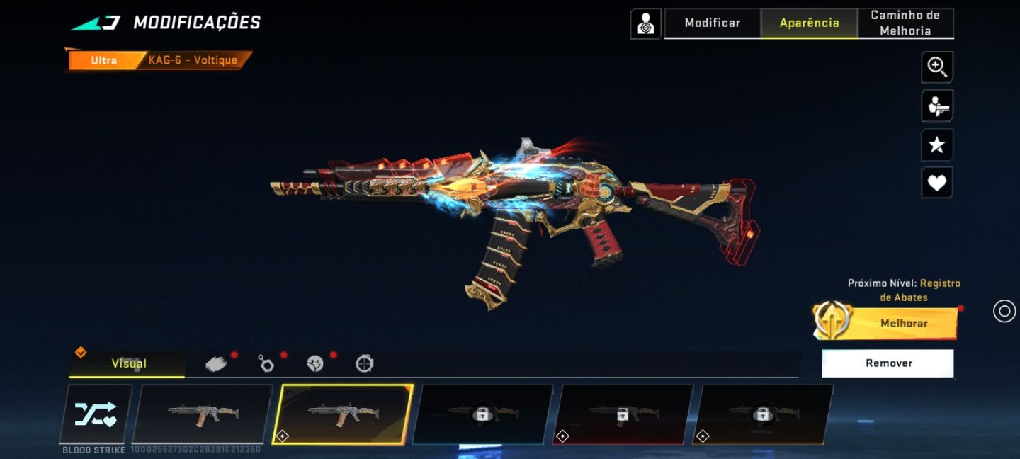 Conta blood strike recheada de itens