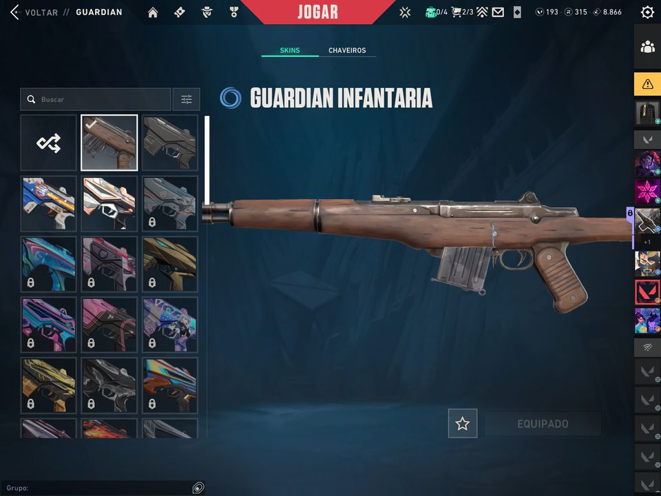 CONTA VALORANT VARIAS SKINS, FULL-INFO