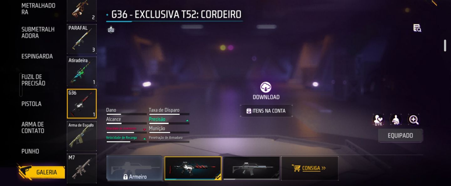 CONTA FREE FIRE COMPLETA À VENDA MUITOS ITENS RAROS