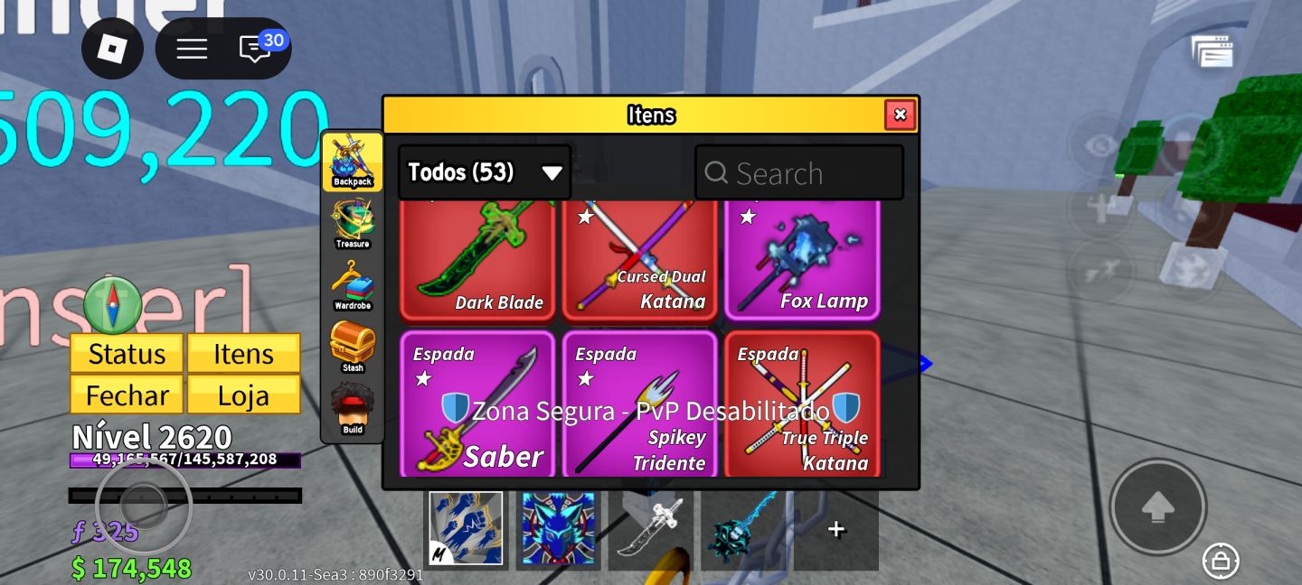 Conta de blox fruits full v4 kitsune perm e mais