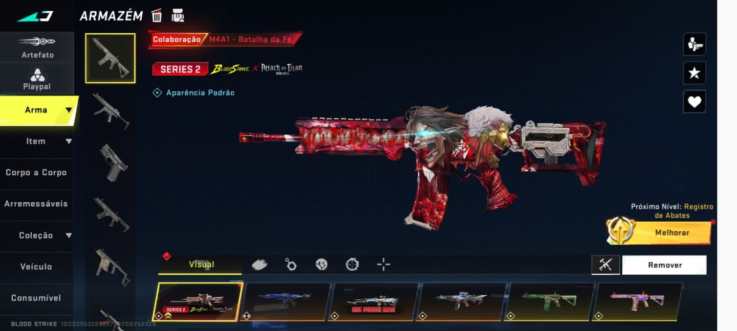 Estou vendendo uma conta de blood Striker top - com várias skins para você