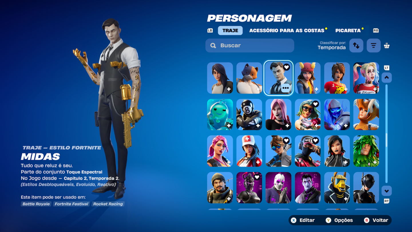 Conta Fortnite COM+ 1.000 ITENS S3 +IKONIK +GLOW +1.400 vbuks
