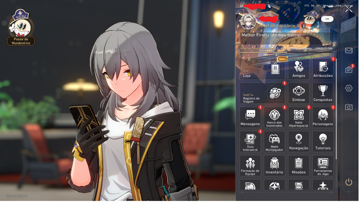 (PROMOÇÃO) Conta Honkai:Star Rail Time de Quebra