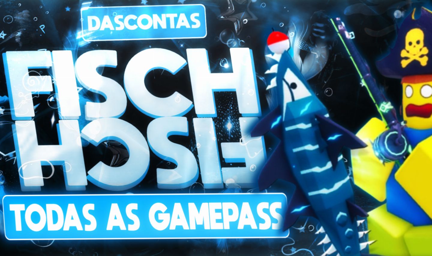 FISCH /JOGO DO PEIXE ROBLOX/TODAS AS GAMEPASS E MELHOR PREÇO/ENTREGA RAPIDA