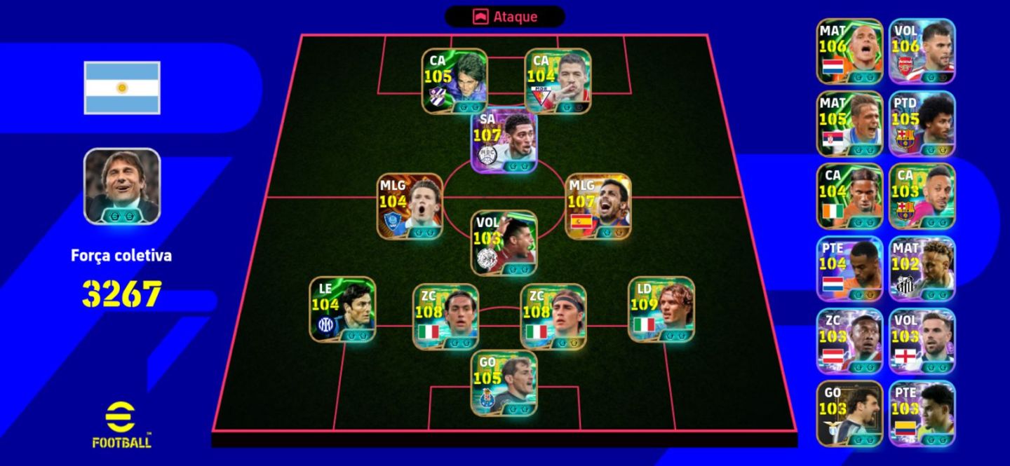 Conta efootball muito upada
