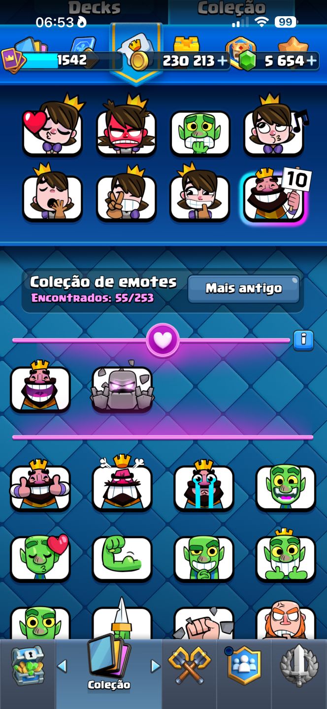 CONTA CLASH ROYALE 10.874 TROFÉUS | LVL 15 | VÁRIAS EVOLUÇÕES