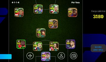 Conta de Efootball top 3180 OVR