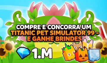 COMPRE 1 ENORME + 1M DE GEMS + BRINDES DA ÚLTIMA ÁREA (PET, POÇÃO E LIVRO)