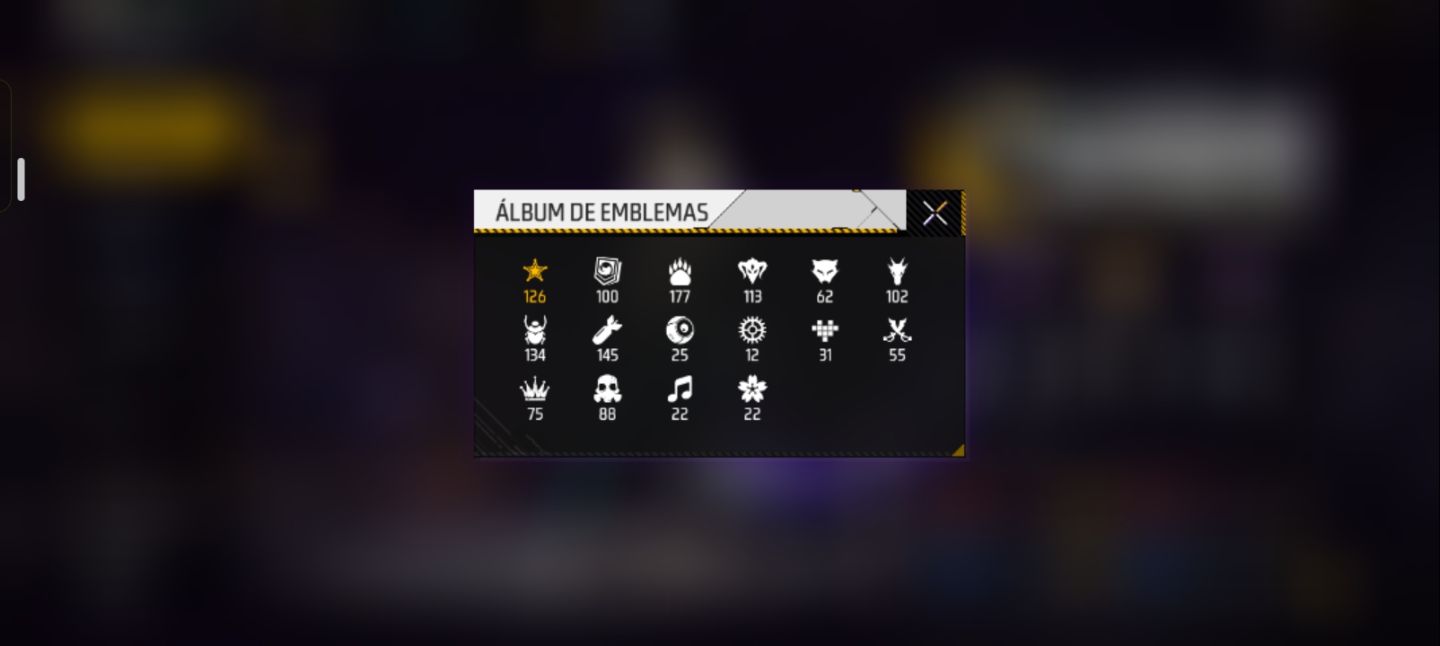 CONTA FREE FIRE 8 ANOS | PRIME 4 | MUITAS ARMAS ATRIBUTADAS