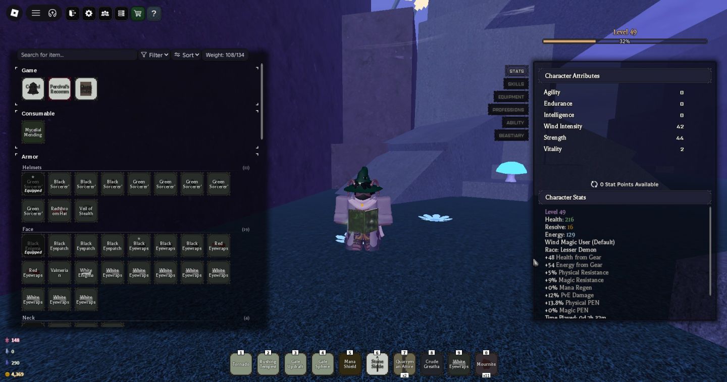 Conta Clover RPG, DEMON 1% , Familia epic, LVL 49, Magia Vento TIER S