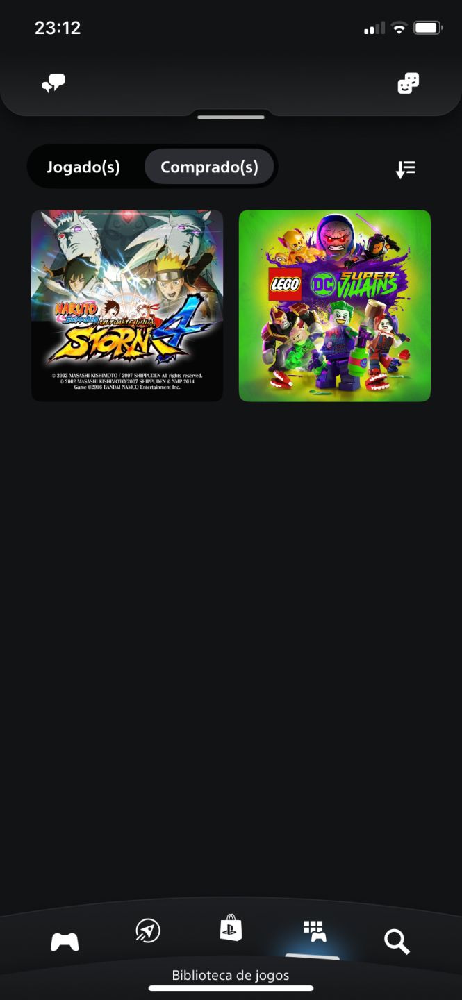 Conta PlayStation com naruto storm 4 e Lego dc super vilans (Faço mais barato)
