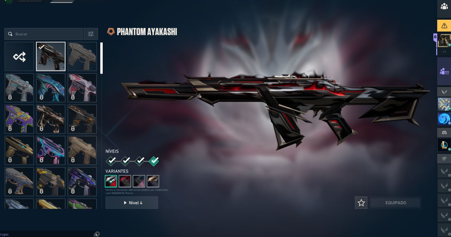 Conta Valorant Com Leque Champions 2026 + Phantom Aykashi + Vandal Sublime e +