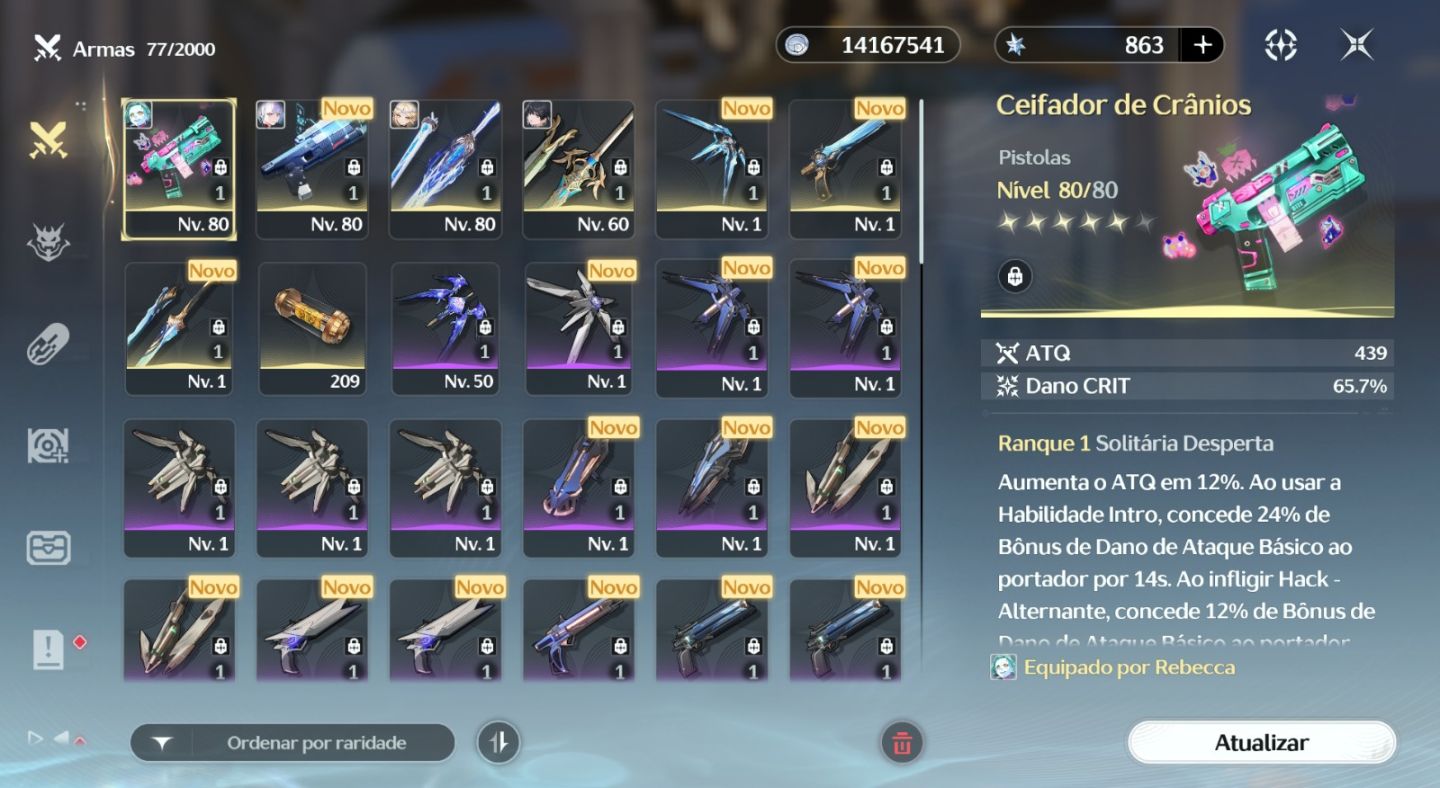 Cartethyia S4+Arma,Lucy S1+Arma, Rebecca S0+Arma. Pit Alto!